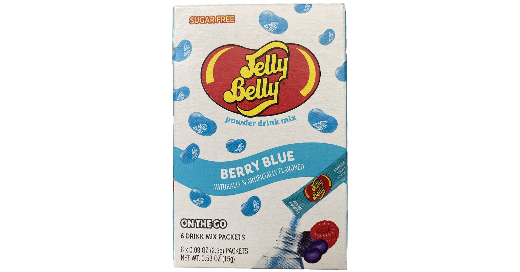 Jelly Belly Berry Blue Sugar Free Drink Mix Powder 15g