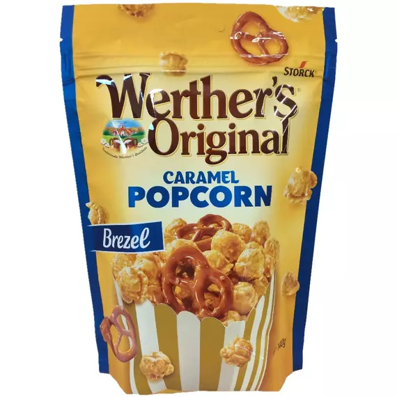 Werther's Original Caramel Popcorn Brezel karamellás popcorn sós pereccel 140g